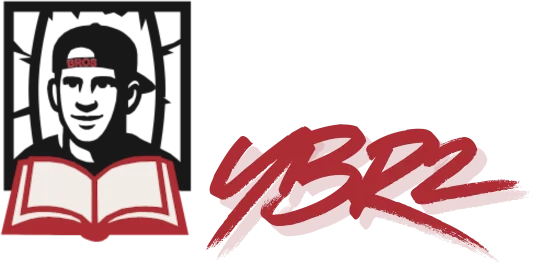 BROS and YBR2 Logos side-by-side. Lead Out Loud men's book club logos.